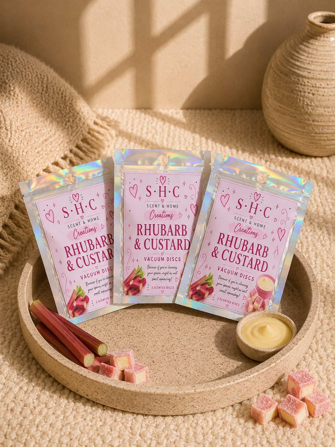 Rhubarb & Custard Vacuum Discs