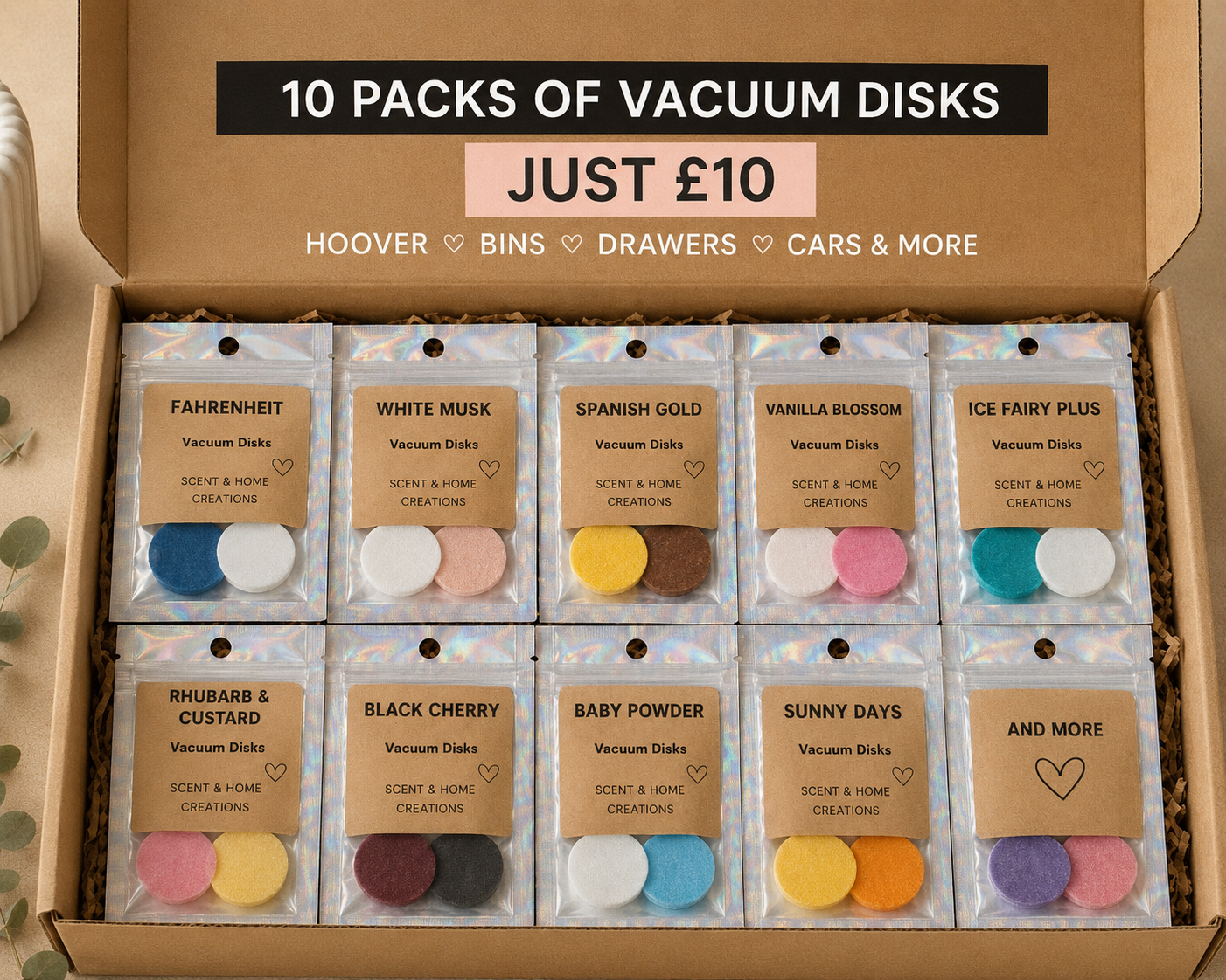 Tenner Tuesday 10 VACCUM DISKS