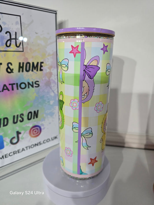 LABUBU glass 20oz snowglobe ready to ship