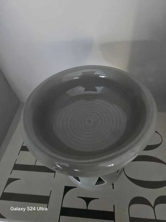 GREY DEEP DISH BURNER