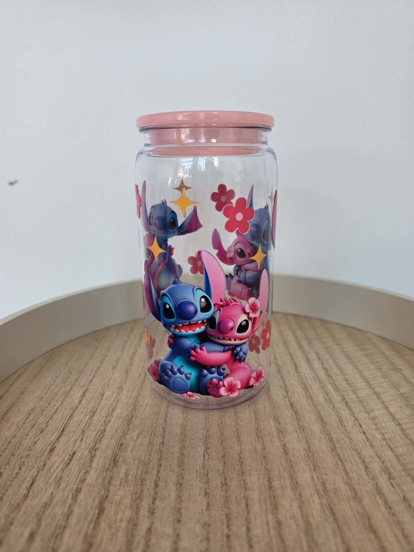 Sttticccchhh acrylic cup with straw & lid