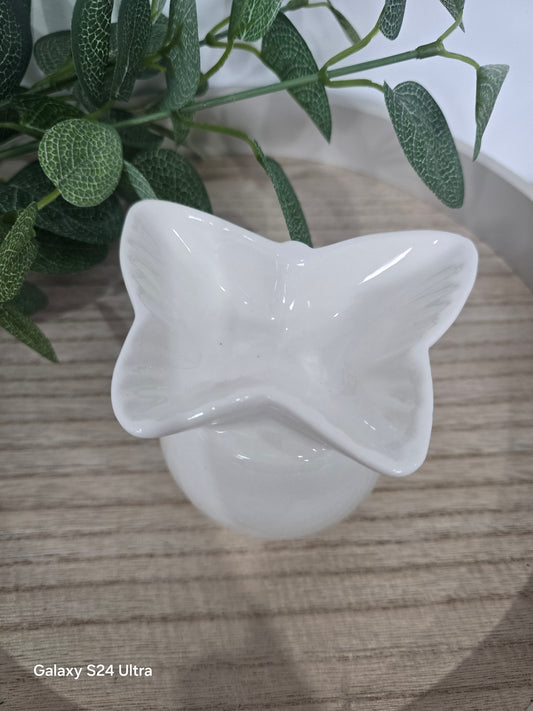 SMALL WHITE BUTTERFLY BURNER