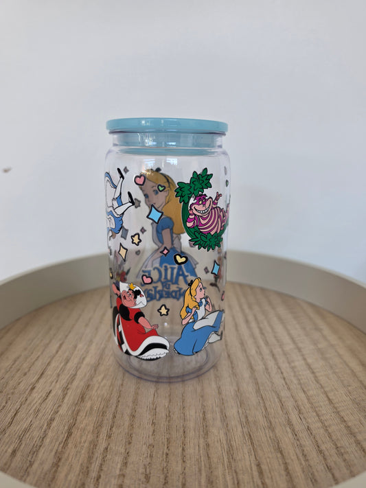 Alice acrylic cup with straw & lid