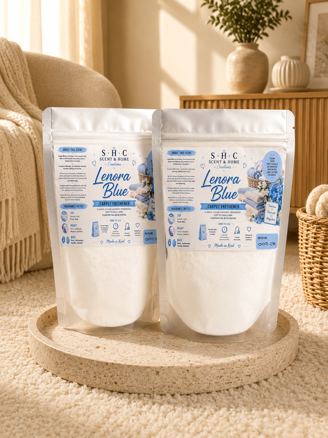 Lenora Blue Carpet Freshener