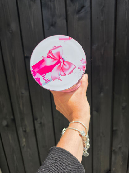 PINK BULL  ZIPPER TUMBLER