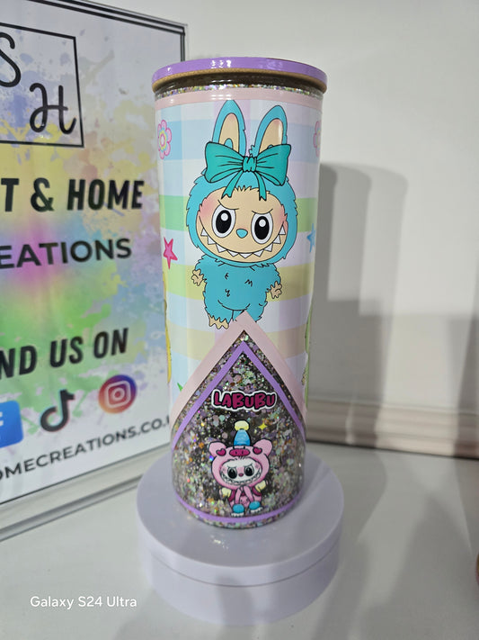 LABUBU glass 20oz snowglobe   ready to ship