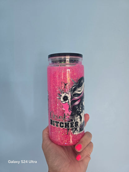 DRINK UP BITCHES SNOWGLOBE ACRYLIC CUP