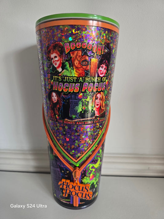 HOCUS POCUS ZIPPER TUMBLER