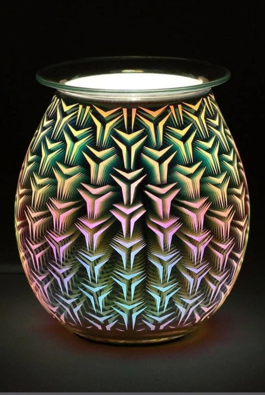 3D GEOMETRIC  LIGHT UP ELECTRIC BURNER