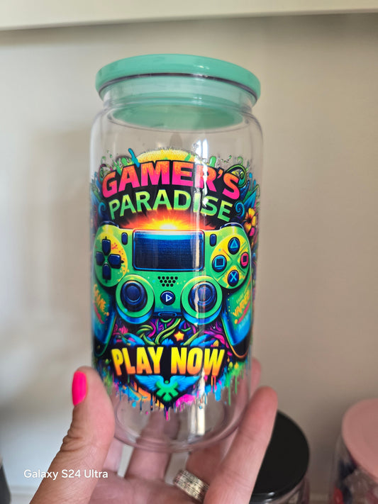 GAMER 16OZ ACRYLIC CUP