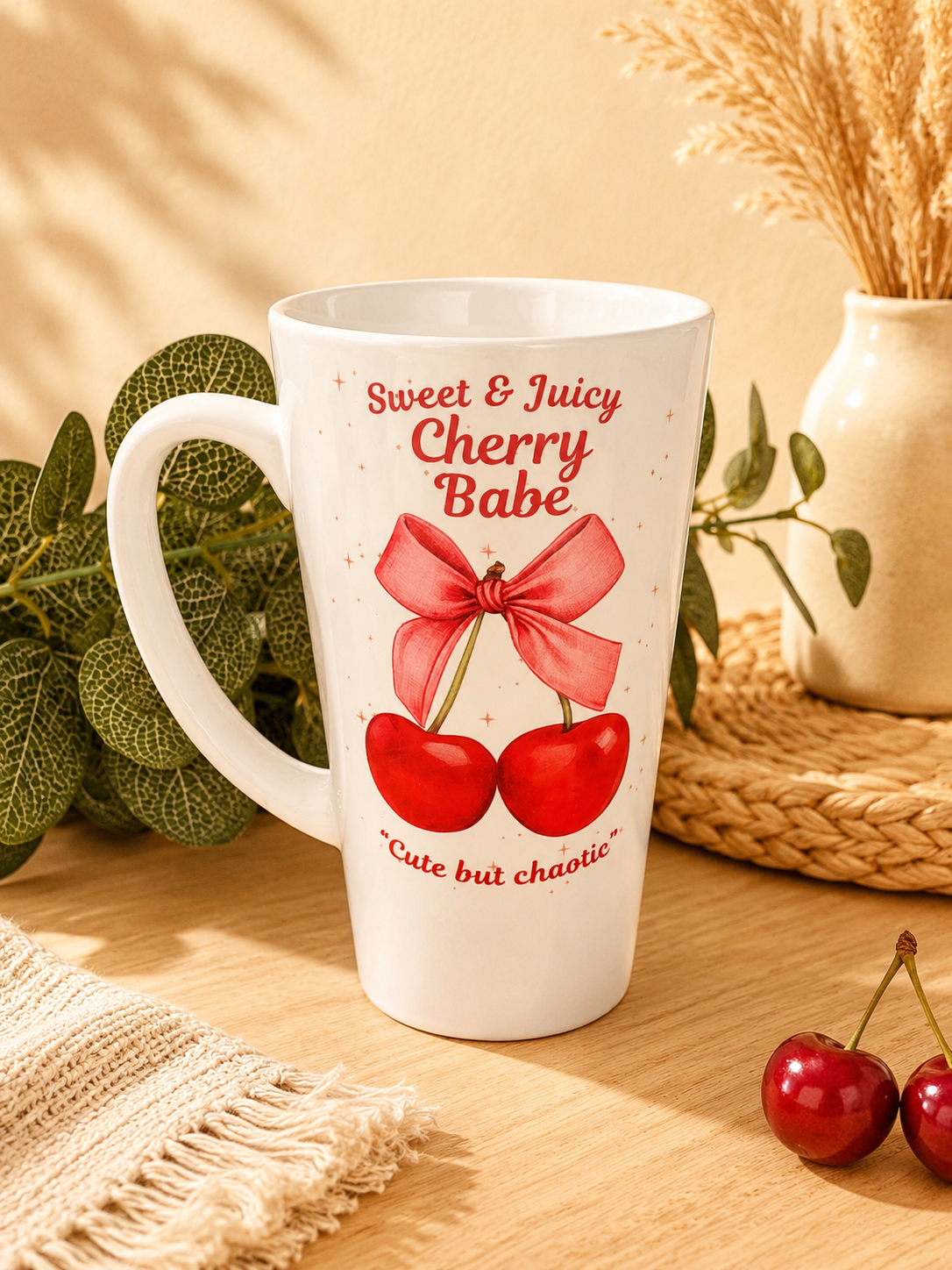 🍒 Cherry Babe Latte Mug 🍒