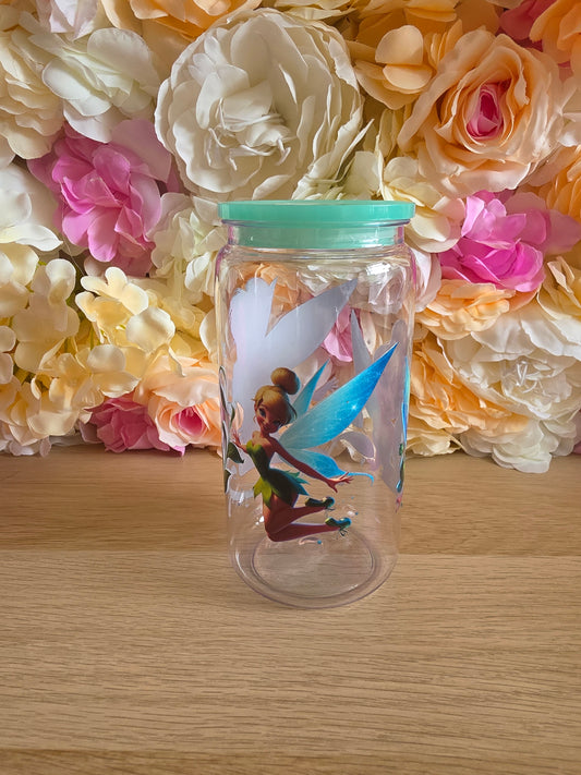 Tink  acrylic cup with straw & lid