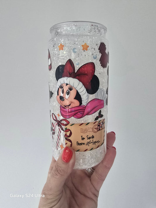 CHRISTMAS  SNOWGLOBE ACRYLIC CUP