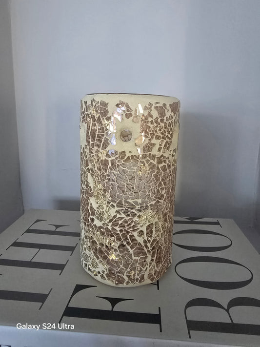 GOLD PILLAR CRACKLE BURNER