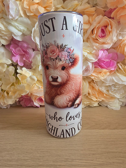 Highland Cow Tumbler  * Please Read*