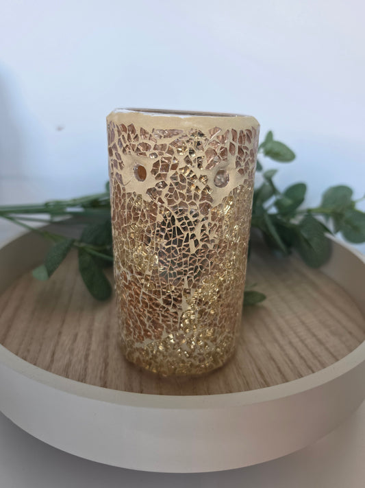 GOLD PILLAR CRACKLE BURNER