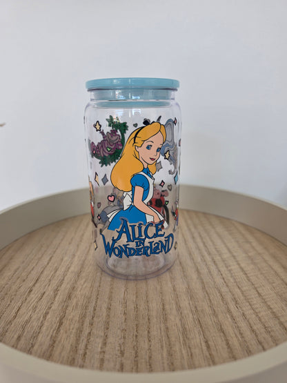 Alice acrylic cup with straw & lid