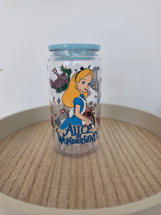 Alice acrylic cup with straw & lid